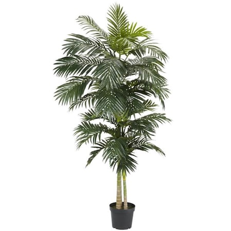 Nearly Natural 8 ft. Golden Cane Palm Silk Tree 5326